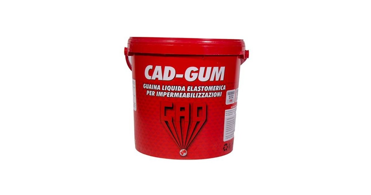 Cad Gum 20 kg rosso Guaina liquida per impermeabilizzazioni