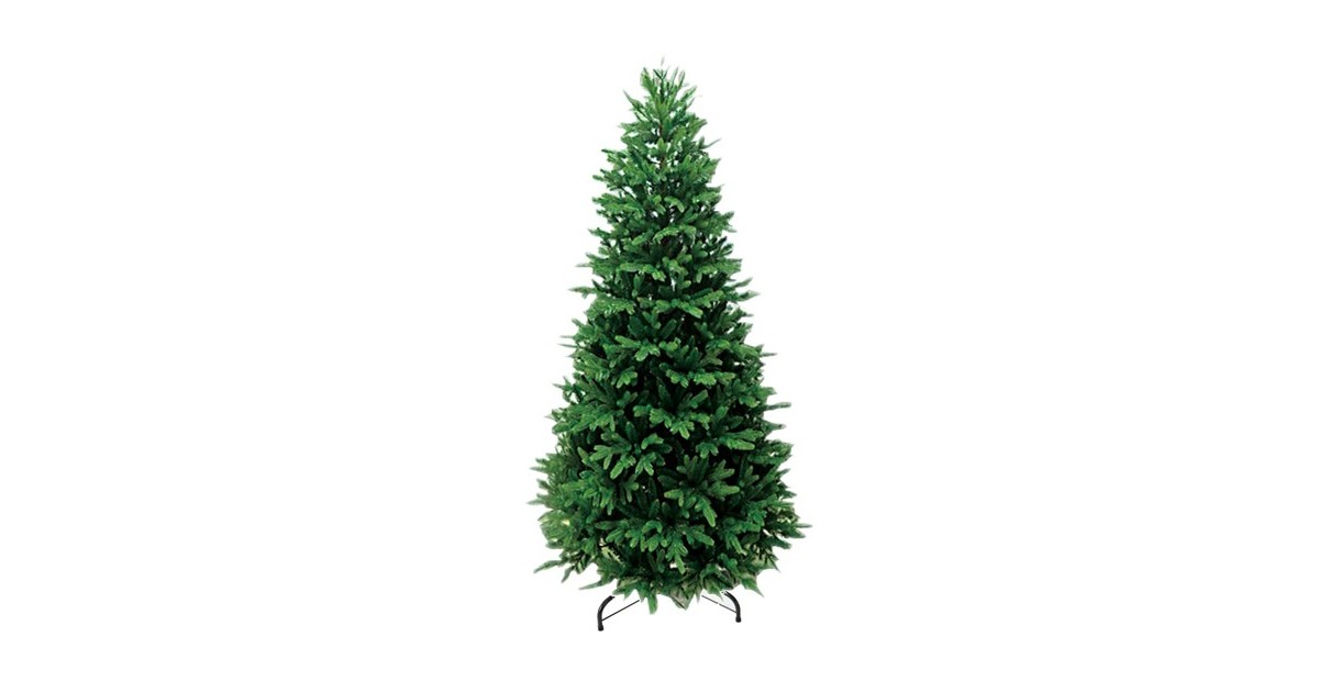 Albero Di Natale Abete O Pino Albero di Natale abete artificiale verde 210 cm Brennero Slim 2414 rami