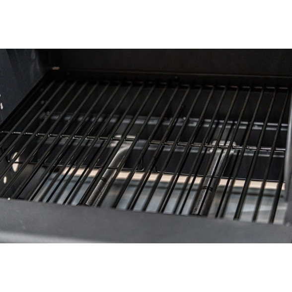 Barbecue a gas con pietra lavica due fuochi e fornello laterale KeGrill