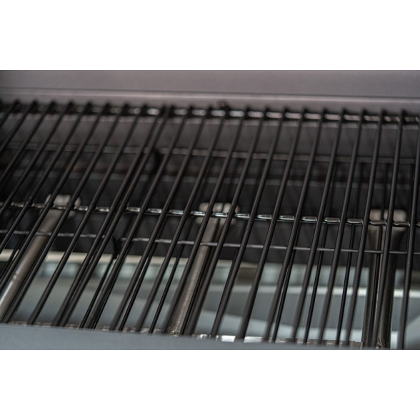 Barbecue a gas con pietra lavica 3 fuochi e fornello laterale KeGrill