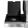KeGrill Barbecue a gas in acciaio inox con pietra lavica 4 fuochi e piastra in ghisa