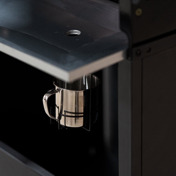 KeGrill Barbecue a gas in acciaio inox con pietra lavica 4 fuochi e piastra in ghisa