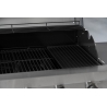 KeGrill Barbecue a gas in acciaio inox con pietra lavica 4 fuochi e piastra in ghisa