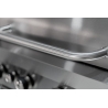 KeGrill Barbecue a gas in acciaio inox con pietra lavica 4 fuochi e piastra in ghisa