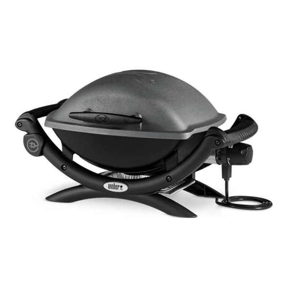 Barbecue elettrico Weber Q 1400 Con Griglia In Ghisa Di Acciaio 2,2 kW