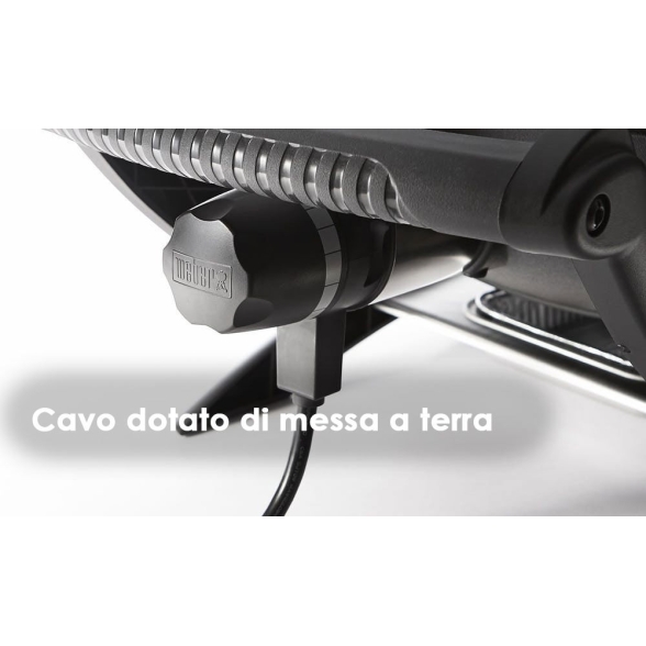 Barbecue elettrico Weber Q 1400 Con Griglia In Ghisa Di Acciaio 2,2 kW