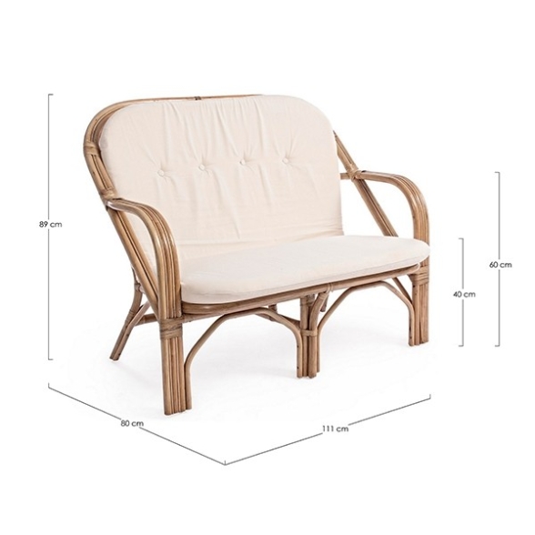 Set Salotto In Rattan Con Cuscini Divano Poltrone E Tavolino Golf Bizzotto