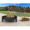 Braciere Da Giardino A Legna Artigianale In Acciaio Design Haiti 70 Cm Cook King