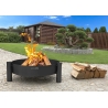 Braciere Da Giardino A Legna Artigianale In Acciaio Design Haiti 70 Cm Cook King