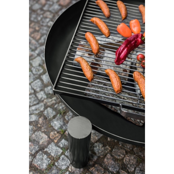 Braciere Da Giardino A Legna Artigianale In Acciaio Design Palma 80 Cm Cook King