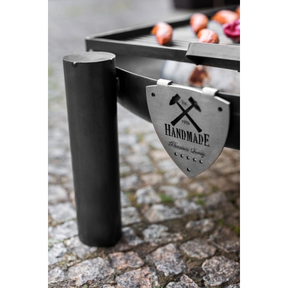 Braciere Da Giardino A Legna Artigianale In Acciaio Design Palma 80 Cm Cook King