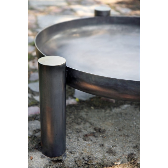 Braciere Da Giardino A Legna Artigianale In Acciaio Design Palma 80 Cm Cook King