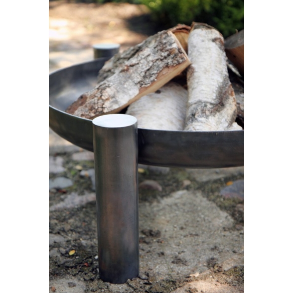 Braciere Da Giardino A Legna Artigianale In Acciaio Design Palma 80 Cm Cook King
