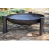 Braciere Da Giardino A Legna Artigianale In Acciaio Design Palma 80 Cm Cook King