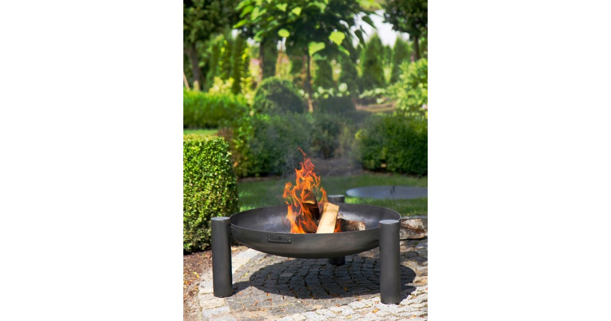 Braciere Da Giardino 100-80 Cm | Acciaio Grezzo S235 | Per Grigliate E Fal&ograve; All'aperto