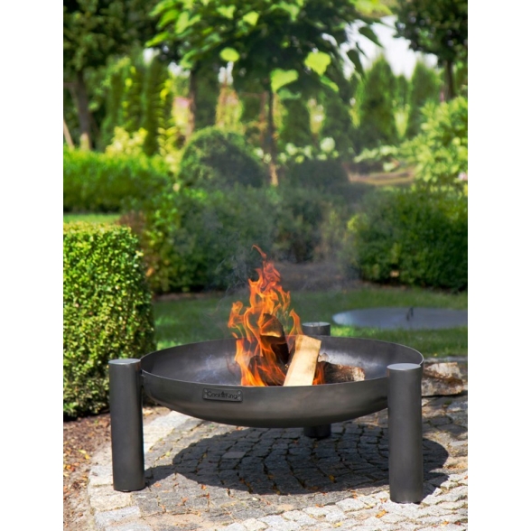 Braciere Da Giardino A Legna Artigianale In Acciaio Design Palma 80 Cm Cook King
