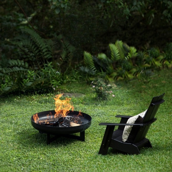 Braciere Da Giardino Moderno A Legna In Acciaio Per Esterni Efesto D 70 Bizzotto