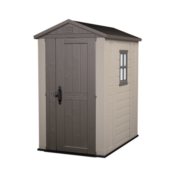 Casetta Da Giardino 129,5x188,5x216,5H Cm Factor 4x6 Beige Keter