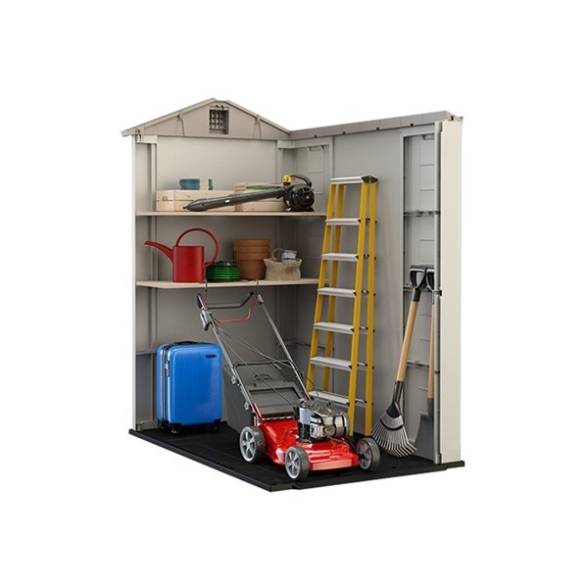 Casetta Da Giardino 129,5x188,5x216,5H Cm Factor 4x6 Beige Keter