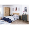 Cassettiera 4 Cassetti 94x78x40 Effetto Legno Rovere E Antracite Enzo