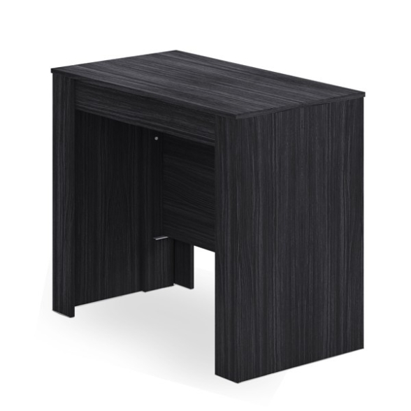 Consolle estensibile da pranzo rettangolare in legno nero opaco 240 cm