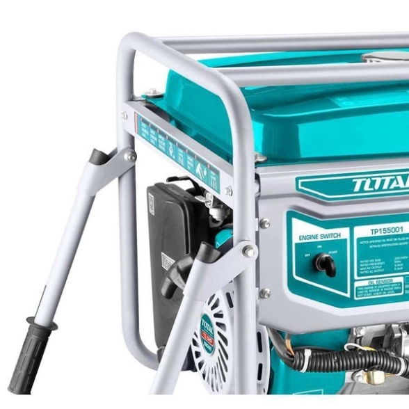 Generatore Di Corrente Carrellato 5,5 kW Motore 4 Tempi Industrial Total