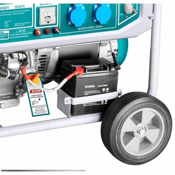 Generatore Di Corrente Carrellato 5,5 kW Motore 4 Tempi Industrial Total