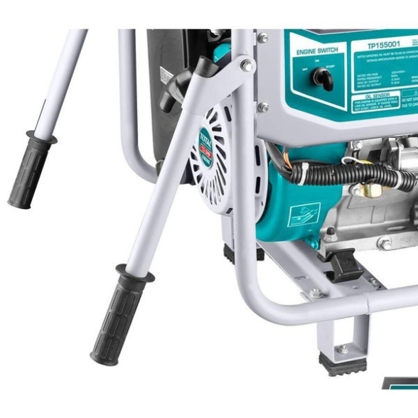 Generatore Di Corrente Carrellato 5,5 kW Motore 4 Tempi Industrial Total