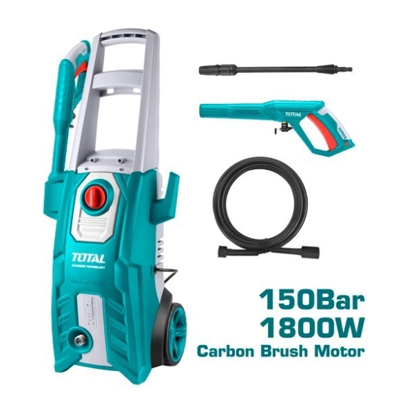 Idropulitrice 150 Bar 1800 W Con Tubo E Pistola 6 l/min Total Idropulitrice 150 Bar 1800 W Con Tubo E Pistola 6 l/min Total