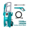 Idropulitrice 150 Bar 1800 W Con Tubo E Pistola 6 l/min Total Accessoriata