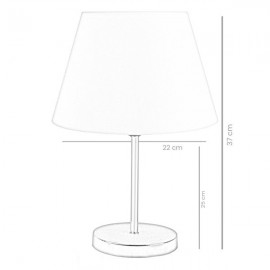 Lampada Da Tavolo 22x37 Cm Design Moderno 60W Oro E Giallo Abat Jour