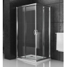 Box doccia ad angolo 80 x 100 cm cristallo 6 mm Ix Box Morini S158G1