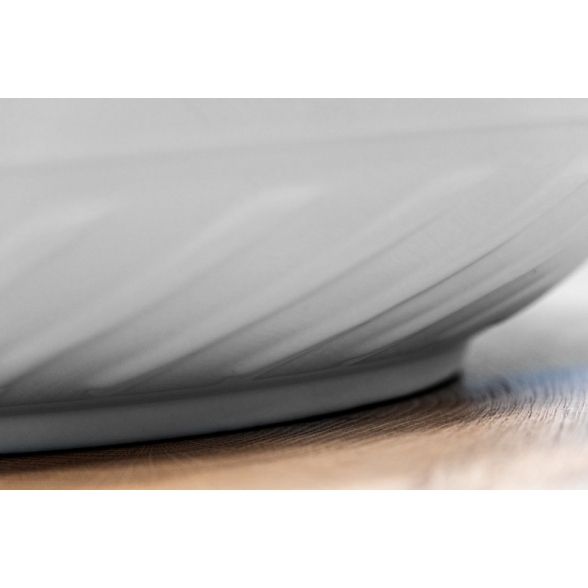 Lavabo da appoggio tondo in ceramica Bianco 40 cm per bagno