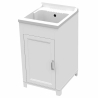 Lavatoio bianco 45 x 50 resina antiacido lavapanni con vasca Mongardi