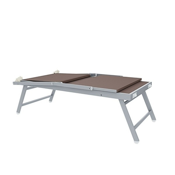 Lettino Da Mare Professionale In Alluminio Con Tettuccio Parasole Tortora 186x61x39