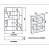 Libreria A Parete 120x22xh156 Cm Design Moderno Esteban Rovere E Nero