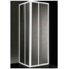 Box doccia ad angolo 68/80 + 79/90 cm acrilico con profilo bianco Giava Smeralda S03MBI