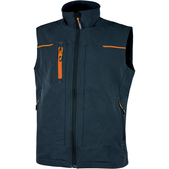 Giacca Da Lavoro Smanicato Gilet Uomo Saturn U-Power Blu E Arancione