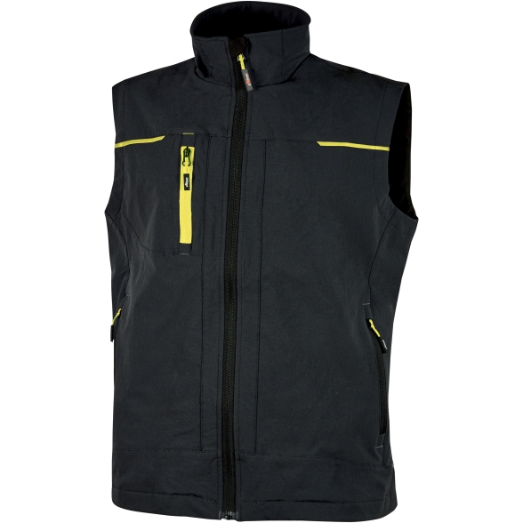 Giacca Da Lavoro Smanicato Gilet Uomo Saturn U-Power Nero E Giallo