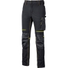 Pantalone Da Lavoro Stretch Idrorepellente Atom U-Power Nero E Giallo