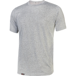 T-Shirt Da Lavoro Basica Linear U-Power Cotone Grigio Chiaro