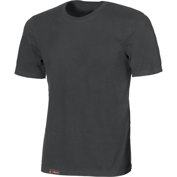 T-Shirt Da Lavoro Basica Linear U-Power Cotone Grigio Scuro