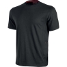 T-Shirt Da Lavoro Con Tasca Road U-Power Cotone Nera
