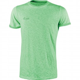 T-Shirt Da Lavoro Slim Fit Fluo U-Power 100% Cotone Verde
