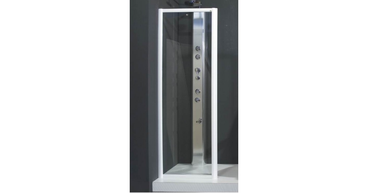 Box doccia a parete fissa 77,5/81 cm vetro stampato 3 mm Decor Profil Carlotta F80STC