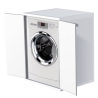 Mobile Coprilavatrice Esterno In Resina PVC Bianco 2 Ante 69x65x88 Cm