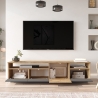 Mobile TV Moderno 180x45x45 Antracite E Legno Nemus