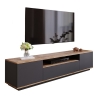 Mobile TV Moderno 180x45x45 Antracite E Legno Todd