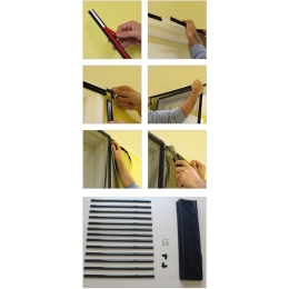 Zanzariera Magnetica Per Finestre Schellenberg 50746 Zanzariera Magnetica Con Tessuto In Fibra Di Tessere Magnetiche