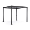Pergola Bioclimatica 3x3 In Alluminio Antracite Scura Pacific Bizzotto
